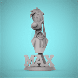 Max Goof Bust -A Goofy Movie 3d model