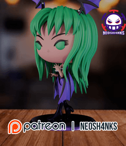 Morrigan Funko style 3d model