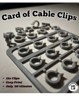 Card of Cable Clips 3d model