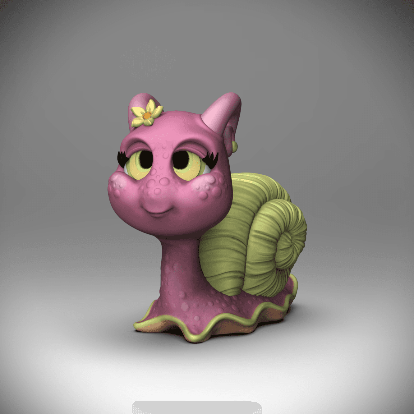 Spring Snail- (Little Big Head Series) 3d model