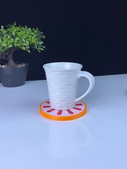 Grapefruit coaster 3d model
