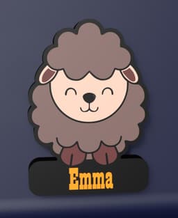 Cute Sheep - LED Strip compatible 3d model