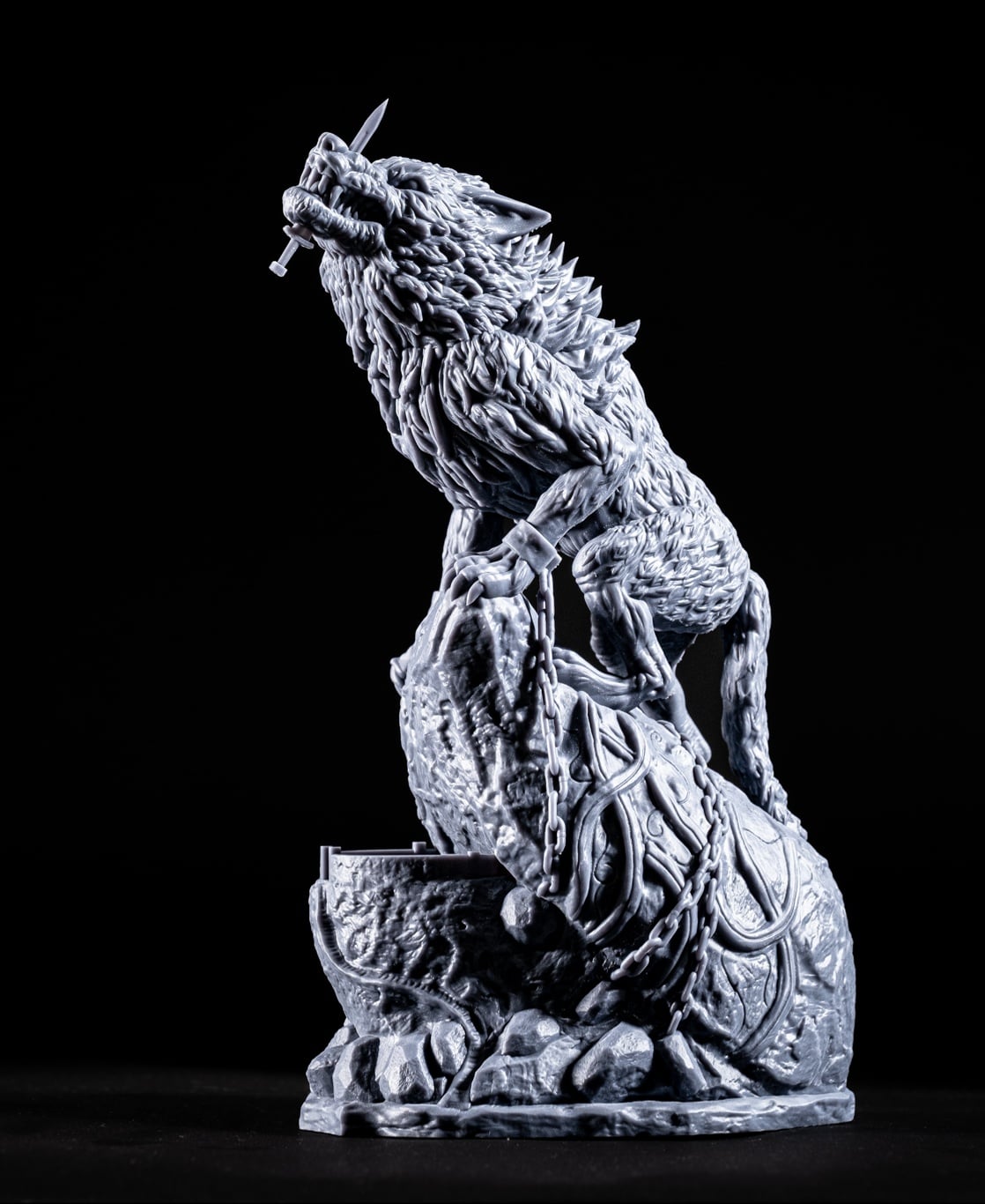 Fenrir - Printed on Peopoly Forge with Siraya Tech Fast Navy Grey resin