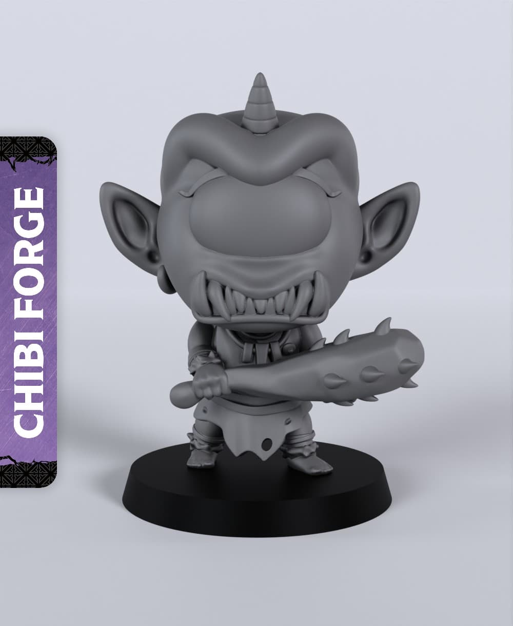Chibi Cyclops Club - With Free Dragon - 5e DnD Inspired for RPG and Wargamers 3d model