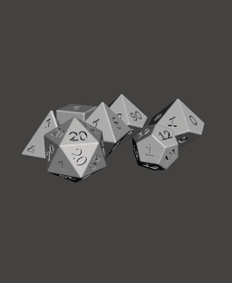 One One Dice Set 3d model