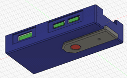 Raspberry pi zero w camera case 3d model