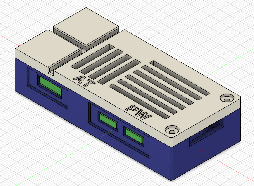 Raspberry pi zero w camera case 3d model