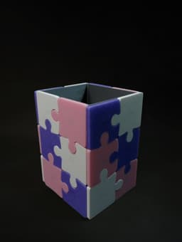 Puzzle Pencil Organizer 3d model