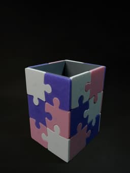 Puzzle Pencil Organizer 3d model