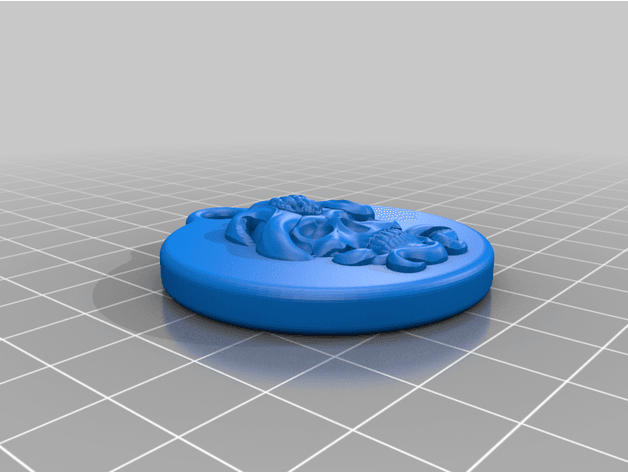 Snake Skull Keychain 3d model