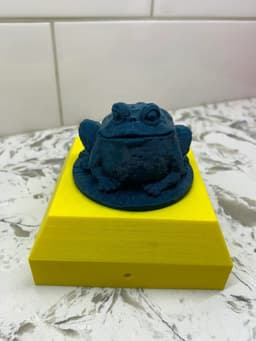 DECORATIVE FENCE POST CAP FROG.stl 3d model