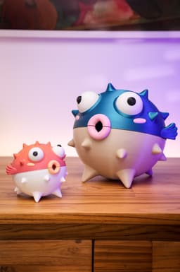 Puffer Fish Box 3d model