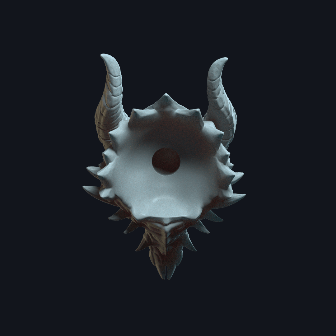 Dragon v4 Action Figure Head 3d model