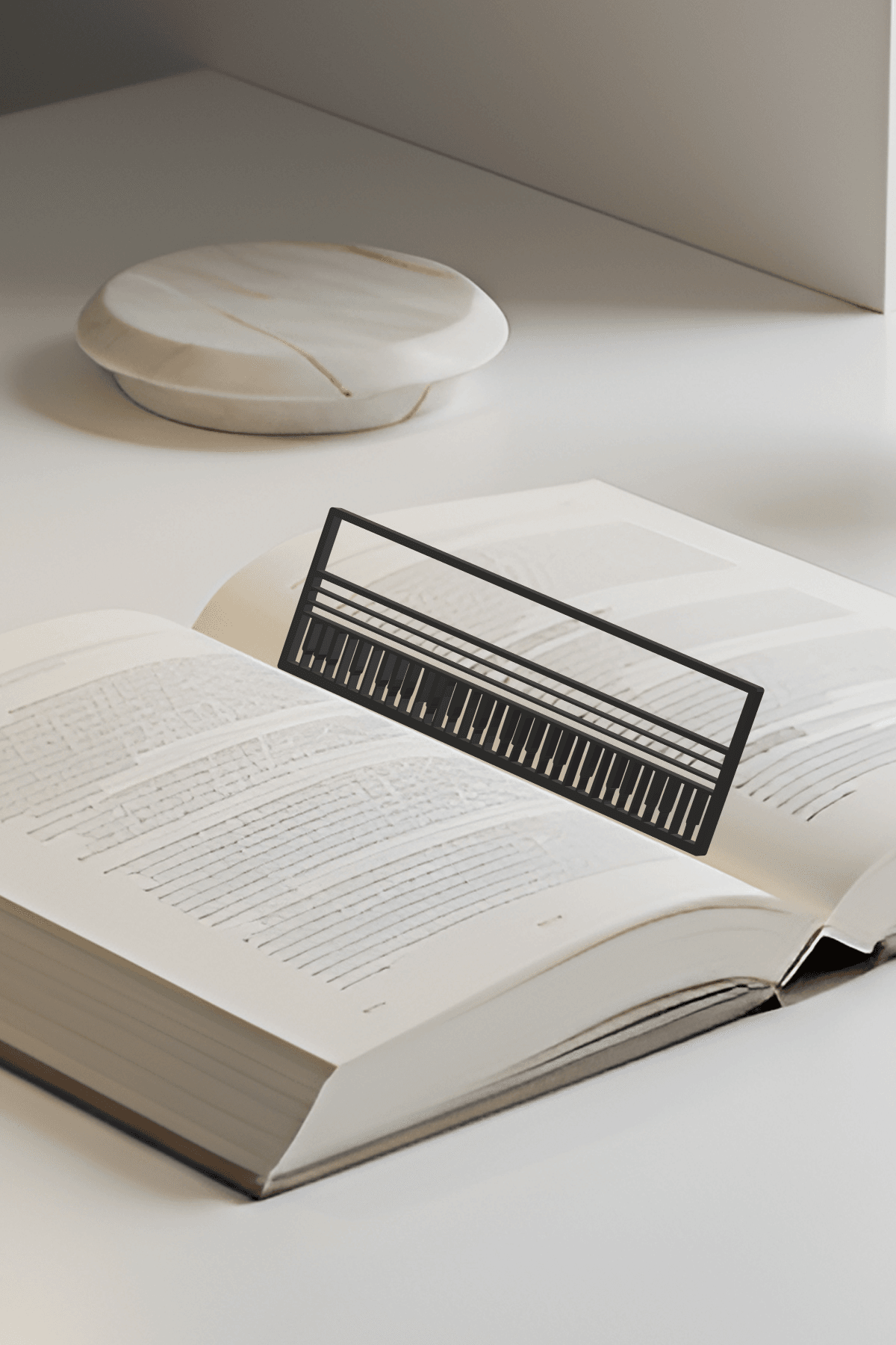 Piano Bookmark, Creativity Bookmark, Gift Idea 3d model