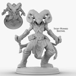 Ivory Horned Sentinel 3d model