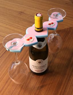 Valentines Wine Glass Holder 3d model