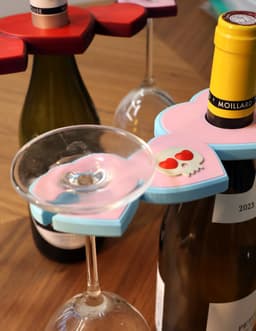 Valentines Wine Glass Holder 3d model