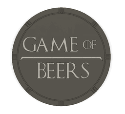 Game Of Thrones Set Of 6 Multicolor Coasters With Base 3d model