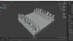 Judeo-Christian Chess Board Game 3d model