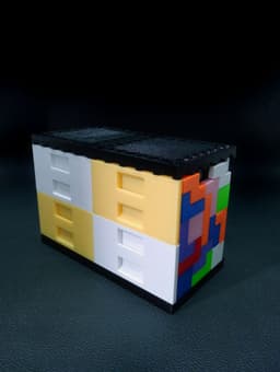Modular Tetris Shelf Organizer 3d model