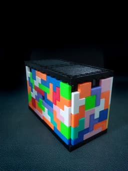 Modular Tetris Shelf Organizer 3d model