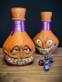 Monster Potion Bottle Dice Towers With Storage 3d model