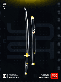 Green Pirate Katanas 3D Printer STL 3d model