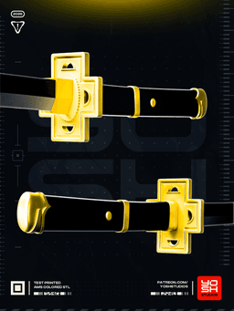 Green Pirate Katanas 3D Printer STL 3d model
