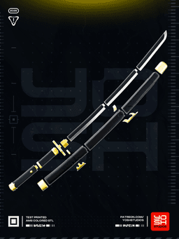 Green Pirate Katanas 3D Printer STL 3d model