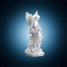 Saint Raphael Holding Staff 3d model