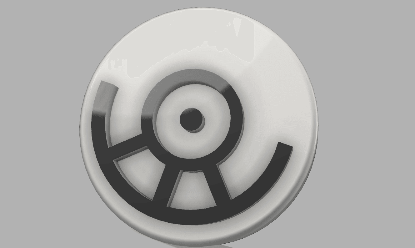 POKEMON UNOWN NON-MMU FRIDGE MAGNET “U” 3d model