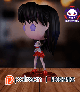 Sailor Mars Funko Style 3d model