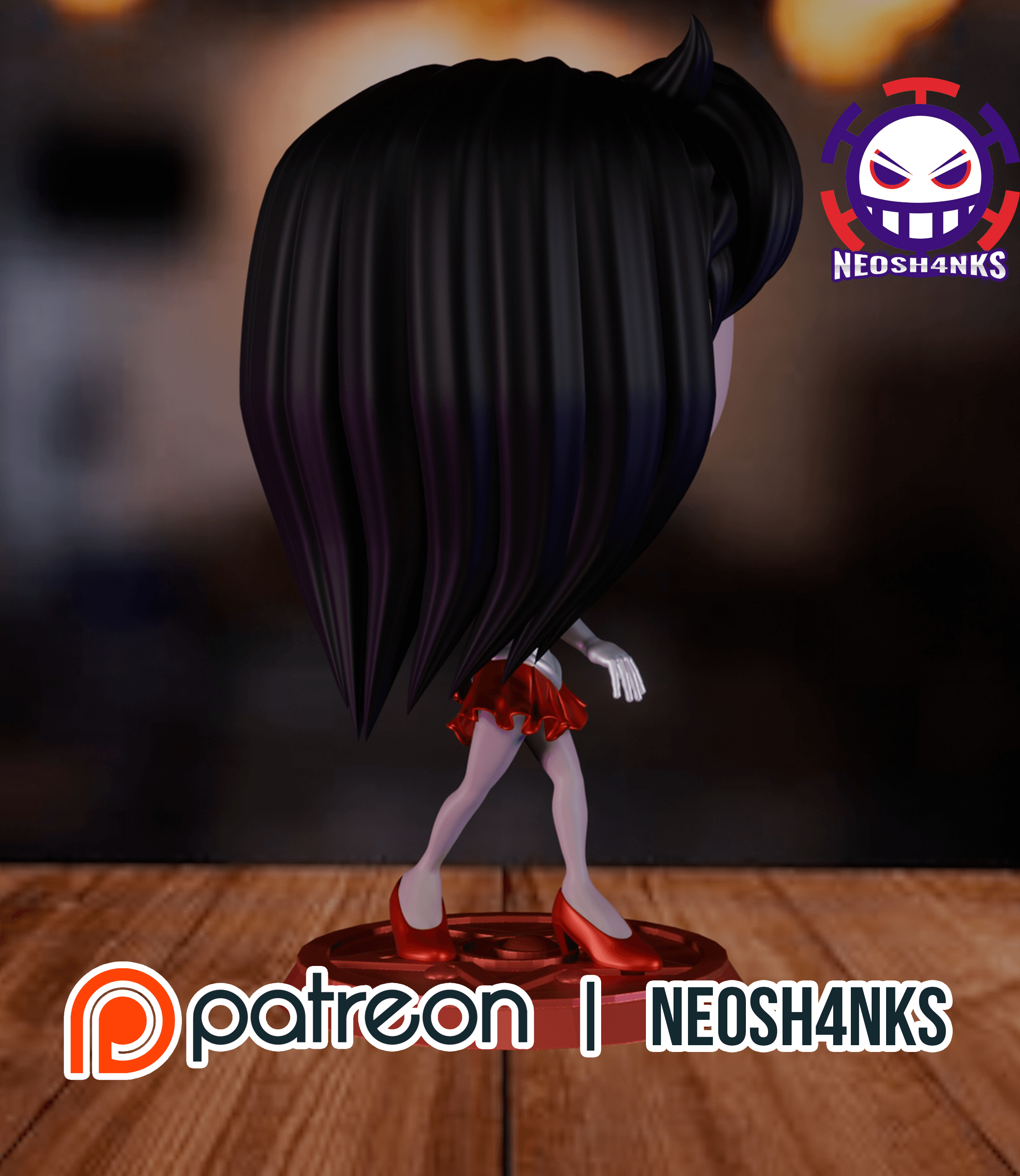 Sailor Mars Funko Style 3d model