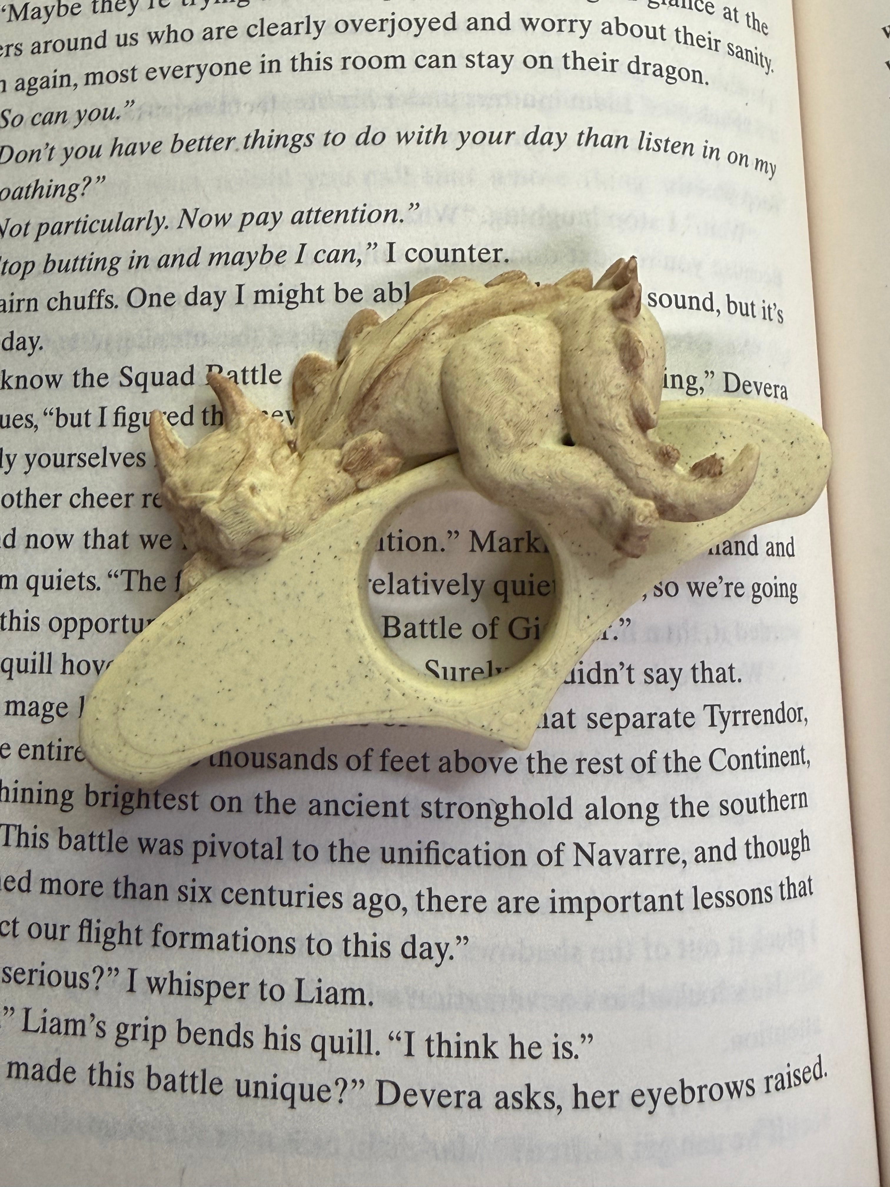 Sleepy Dragon Shadow Page Holder 3d model