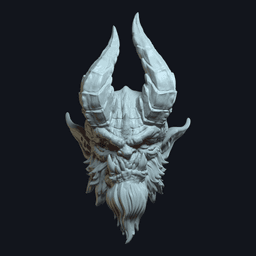 Demonv2 - Custom Action Figure Head 3d model