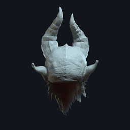 Demonv2 - Custom Action Figure Head 3d model