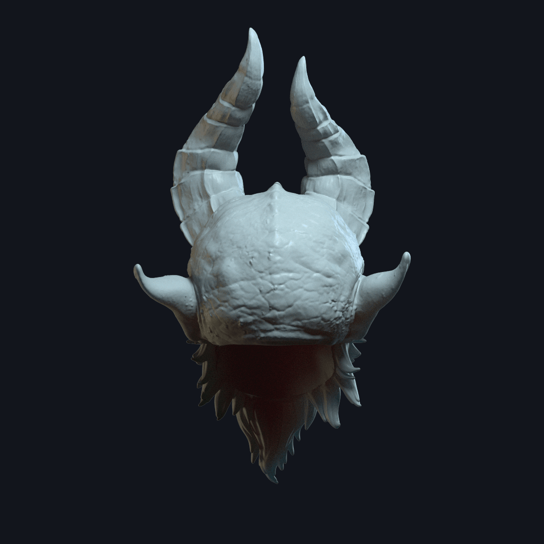 Demonv2 - Custom Action Figure Head 3d model