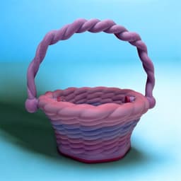Weaved Basket 3d model
