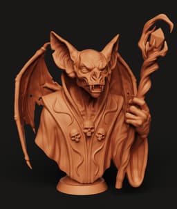 Vampire Bat Lord STL | Gothic Horror 3D Print | Fantasy Boss 3d model