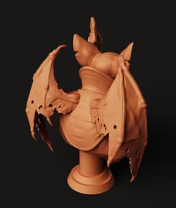Vampire Bat Lord STL | Gothic Horror 3D Print | Fantasy Boss 3d model