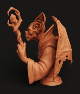 Vampire Bat Lord STL | Gothic Horror 3D Print | Fantasy Boss 3d model