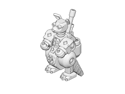 PrintABlok Kangaroo Articulated Robot Construction Toy 3d model