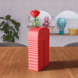 Arch Ribbed Vase 3d model