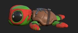 Super Turtle Raph 3d model