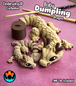 Baby Dumpling Dragon 3d model