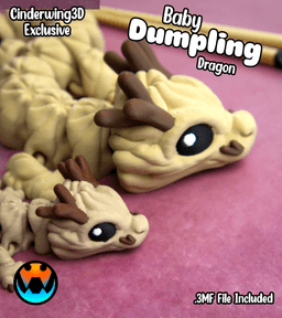Baby Dumpling Dragon 3d model