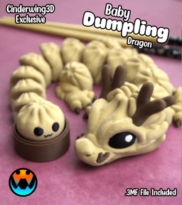 Baby Dumpling Dragon 3d model