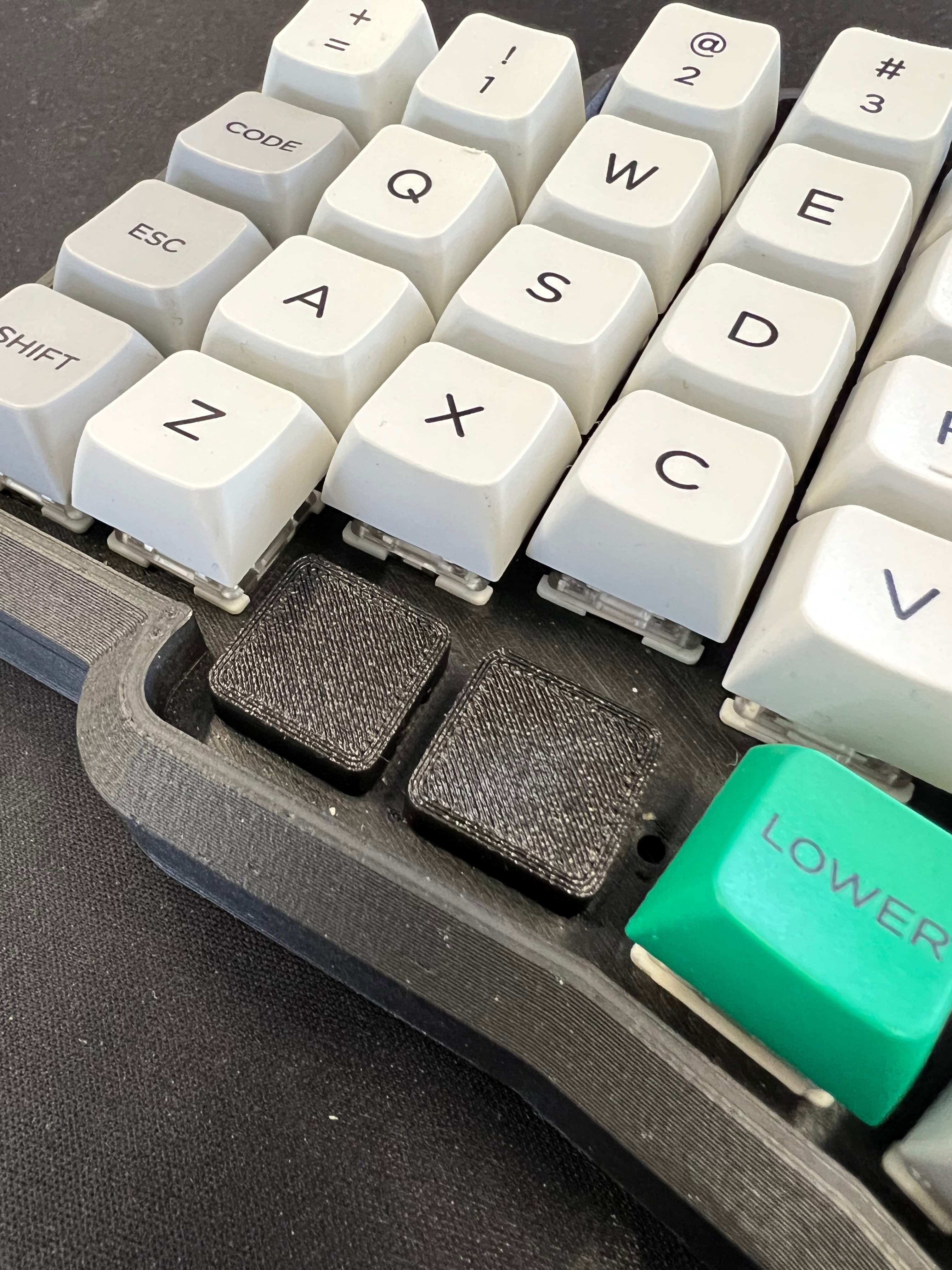 Added these blockers to my RockOn v2 by Fingerpunch. Looks great. Needed to sand down the stems of the blocker a bit for a snug fit on the PCB