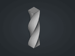 GPU Support Square Spiral CAD files 3d model