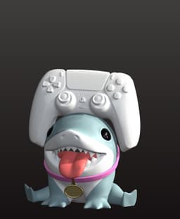 Jeff The Land Shark controller holder 3d model